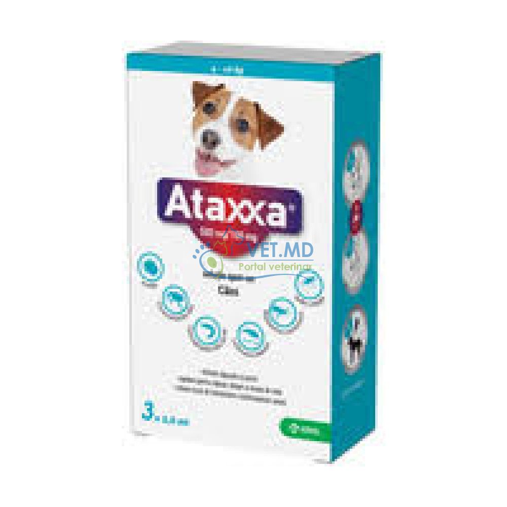 Antiparazitar extern pentru caini 4-10 Kg Ataxxa,